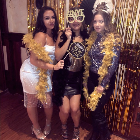 White mesh sparkly dress - Picture 4 of 4